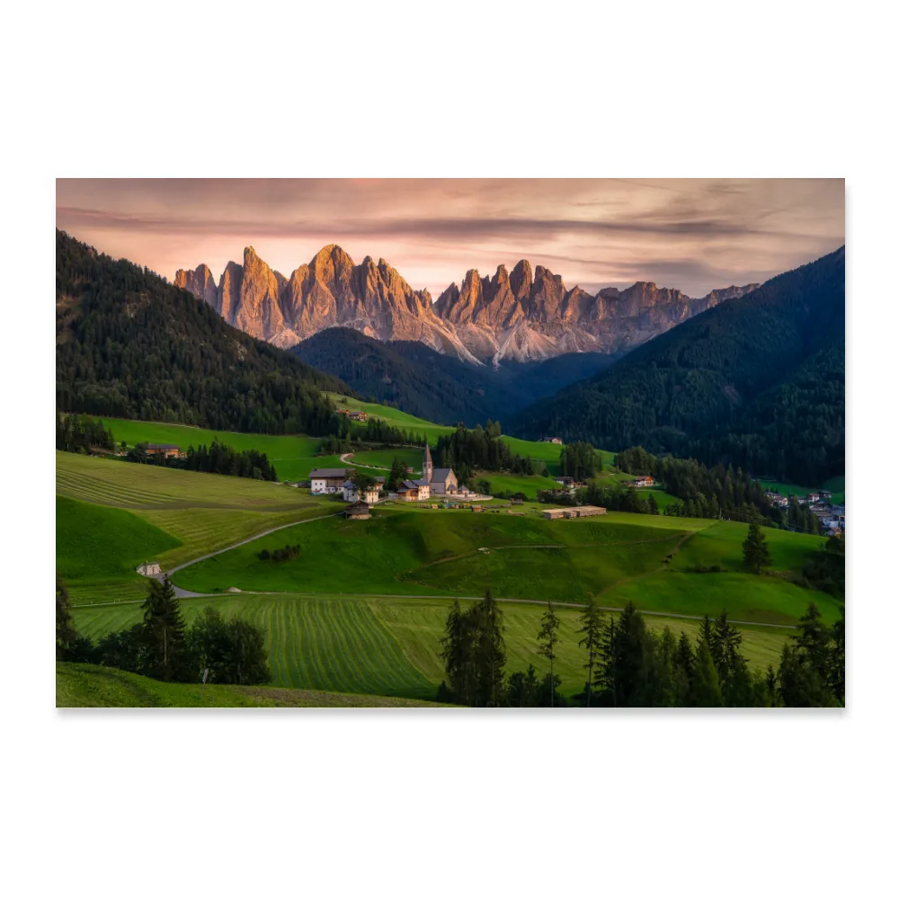 POSTER 90X60CM - VAL DI FUNES - MONTAGNA