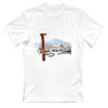 DISEGNO POZZA DI FASSA CON NEVE. 