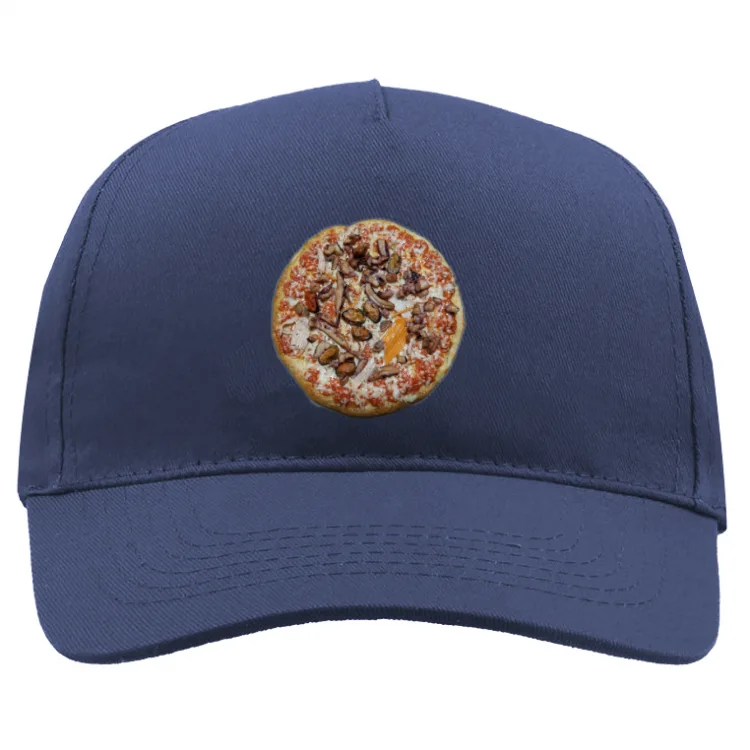 Pizza con frutti di mare cappellino