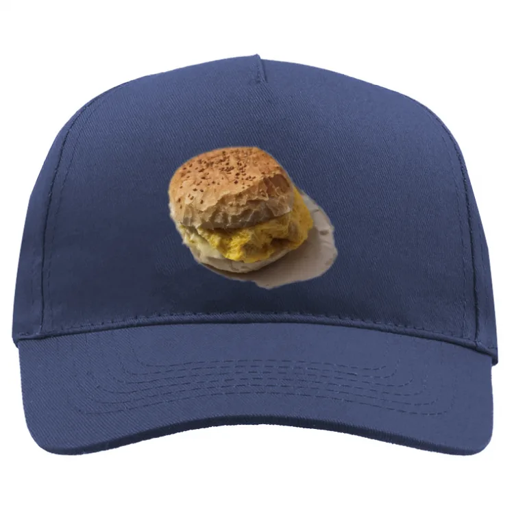 Hamburger con frittata e formaggio cappellino