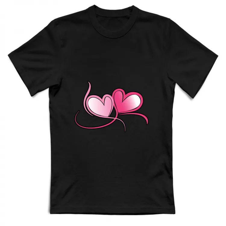 Two Hearts contorno nero San Valentino Amore