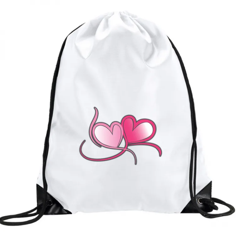 Two Hearts contorno nero San Valentino Amore