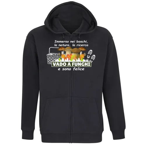 Felpa Premium Cappuccio Zip