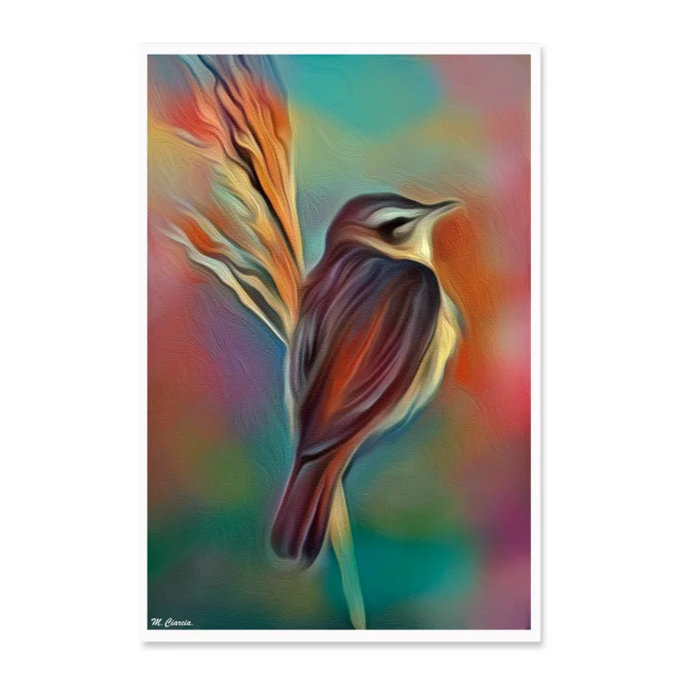Piume al vento-Poster su  carta fotografica
