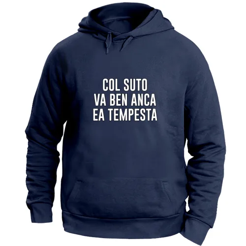 Felpa Unisex con Cappuccio Large