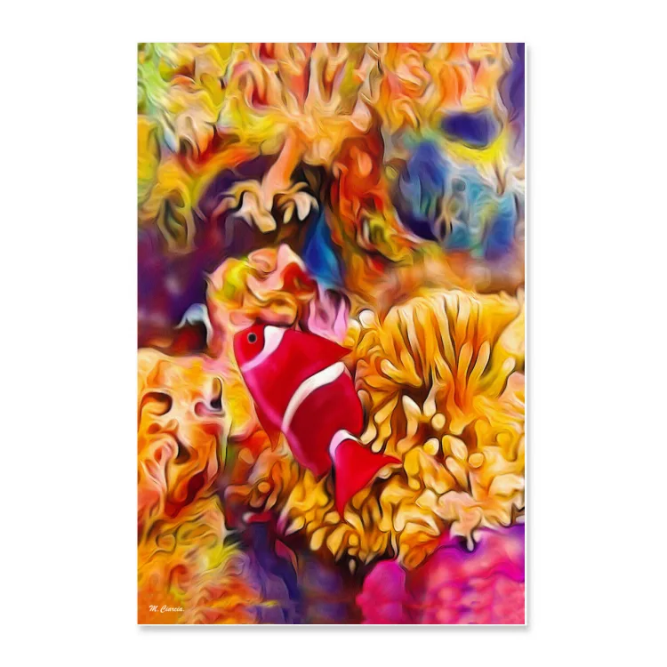 Un mare di colori - poster su carta fotografica