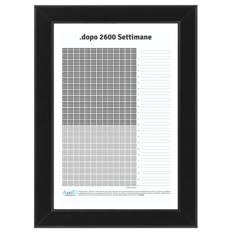 Calendario Settimanale ".dopo 2600 Settimane" riem