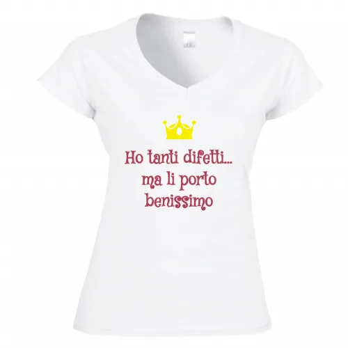 T-Shirt Donna Scollo V