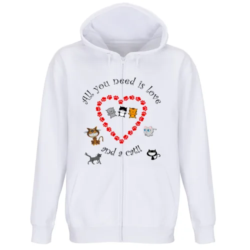 Felpa Premium Cappuccio Zip