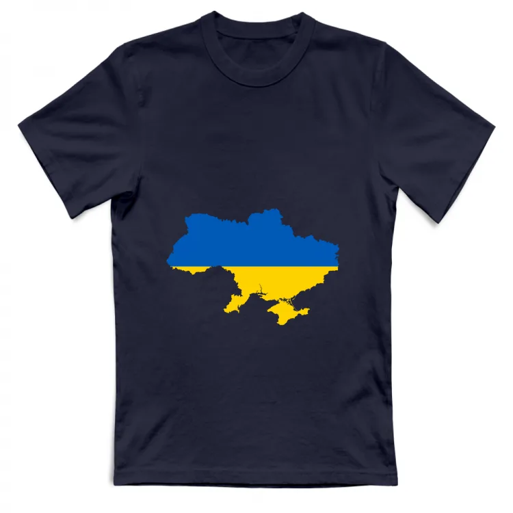 Ukraine flag map