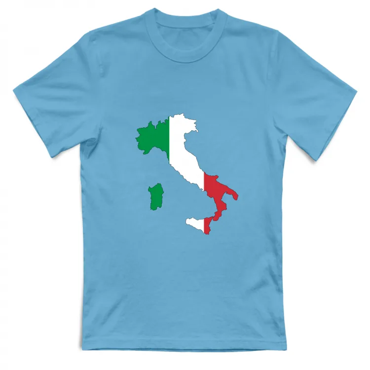 Italy flag map