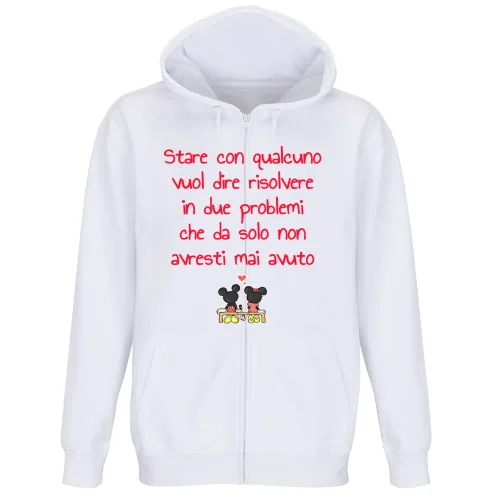 Felpa Premium Cappuccio Zip