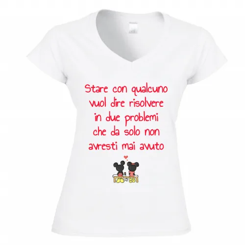 T-Shirt Donna Scollo V