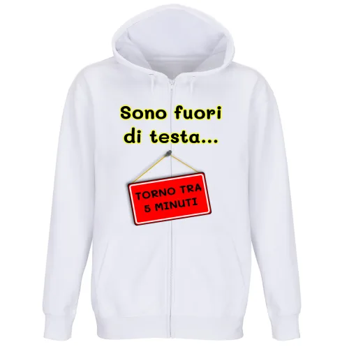 Felpa Premium Cappuccio Zip