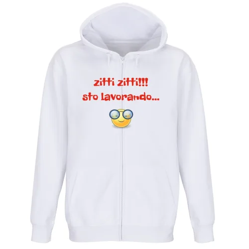Felpa Premium Cappuccio Zip