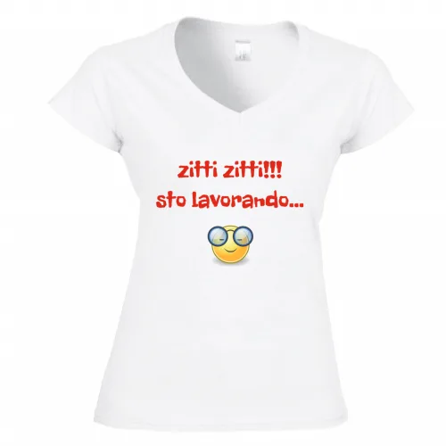 T-Shirt Donna Scollo V