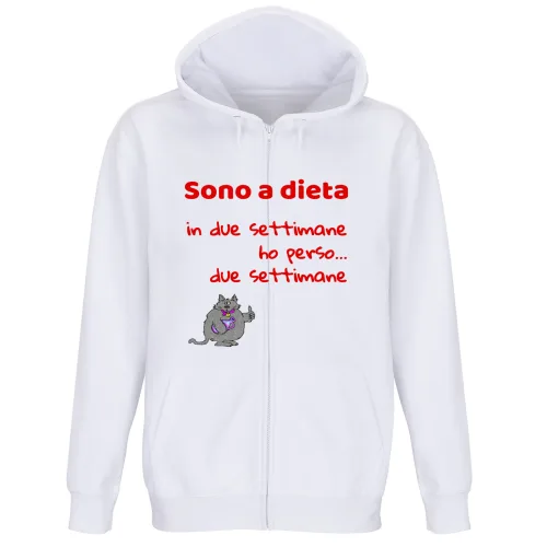 Felpa Premium Cappuccio Zip