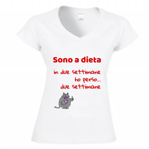 T-Shirt Donna Scollo V