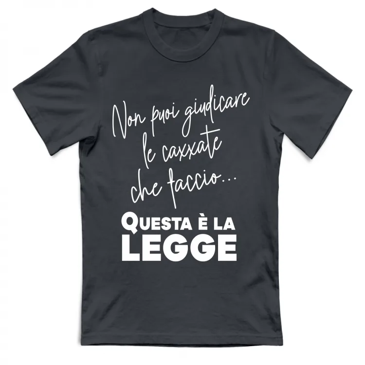 Non puoi giudicare le caxxate che faccio