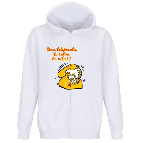 Felpa Premium Cappuccio Zip