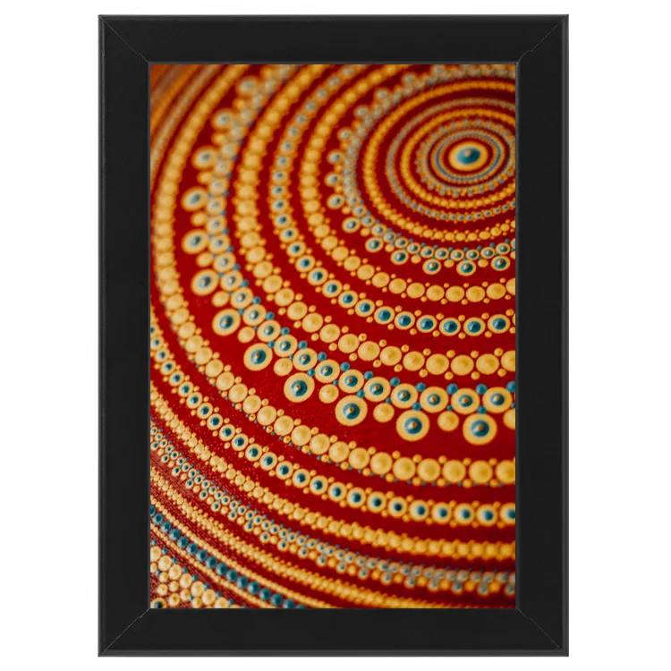 Vertical Frame Mandala Red