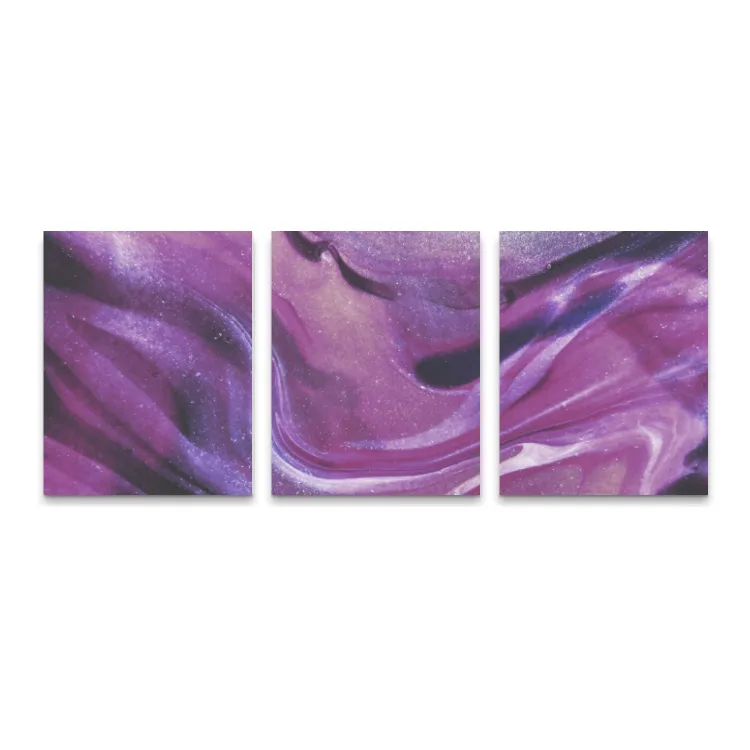 Canvas 3Panels Violet