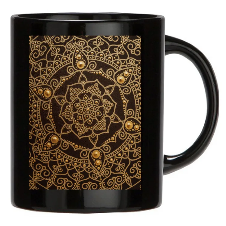 Tazza nera Mandala