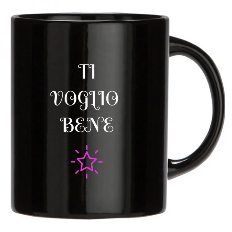 Tazza nera Ti voglio bene