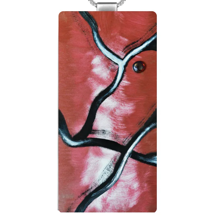 Rectangular Pendant bordeaux