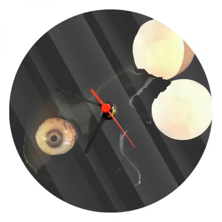 Round Glass Clock uovocchio