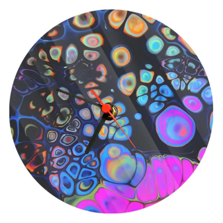 Round Glass Clock color