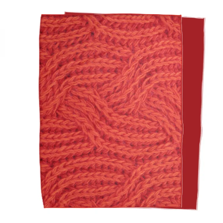 Double bed blanket red
