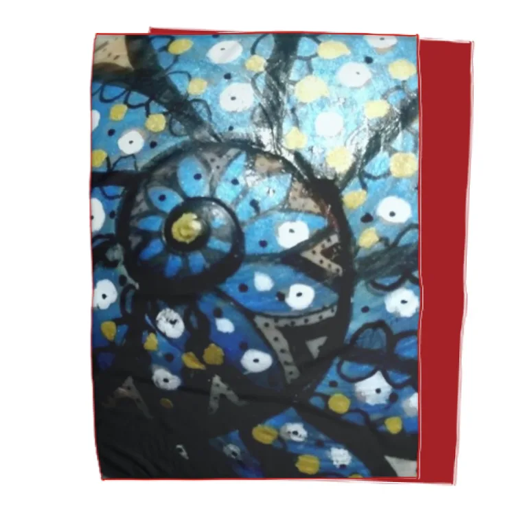 Double bed blanket blue