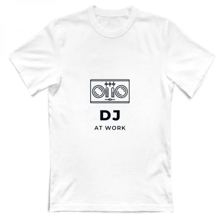 dj at work white