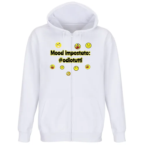 Felpa Premium Cappuccio Zip
