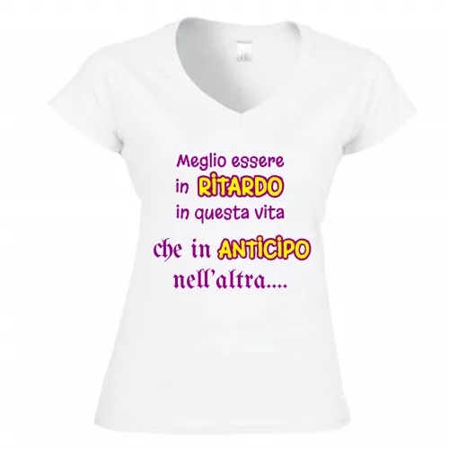 T-Shirt Donna Scollo V