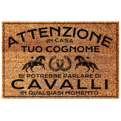 Parlare di Cavalli Zerbino Personalizzabile