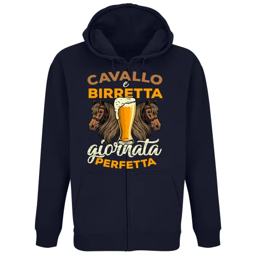 Felpa Premium Cappuccio Zip