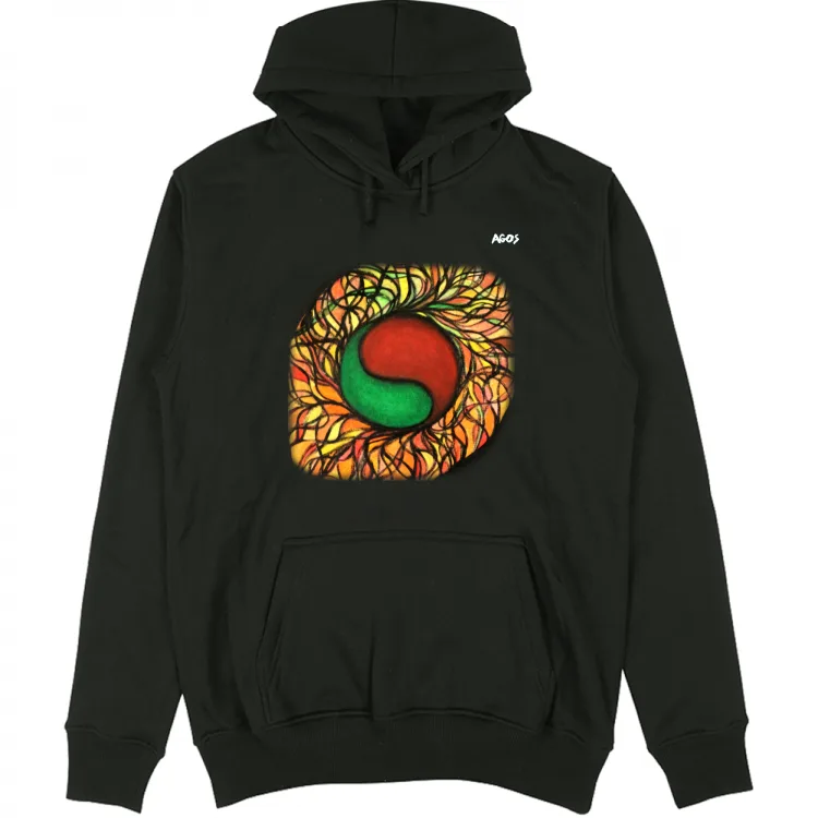 Agos 124P5b Felpa unisex cappuccio