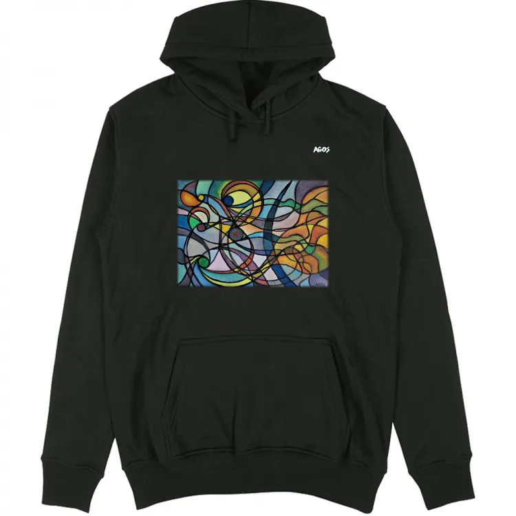 Agos 122b Felpa unisex cappuccio