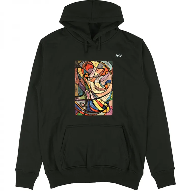 Agos 097b Felpa unisex cappuccio