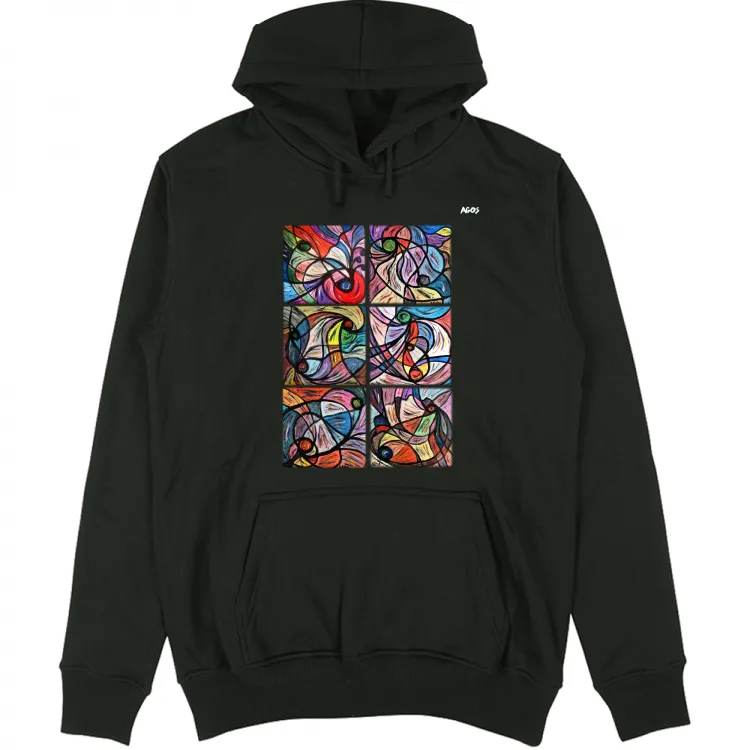 Agos 091b Felpa unisex cappuccio