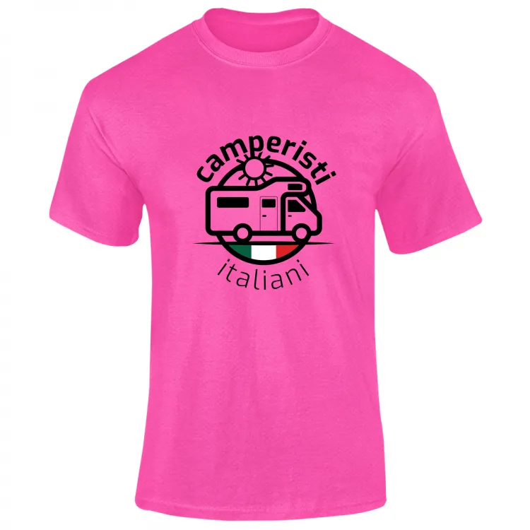 T-shirt Fluo Unisex - Camperisti Italiani