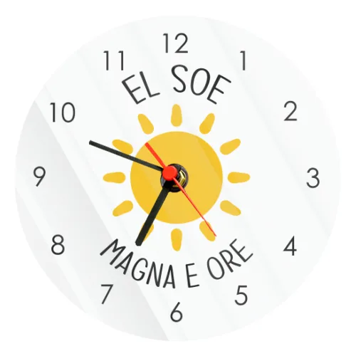 Orologio Vetro Tondo