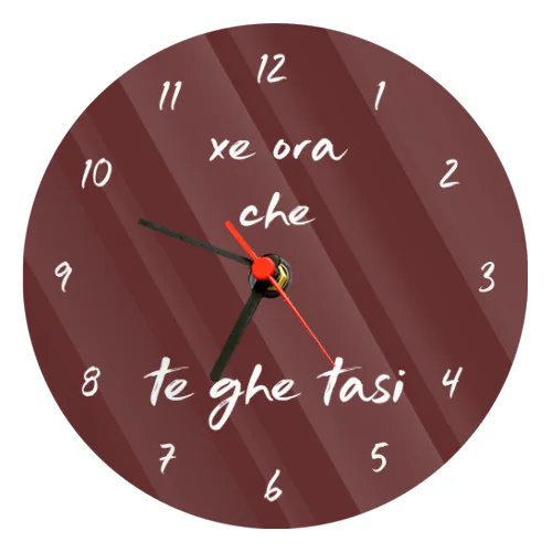 Orologio Vetro Tondo