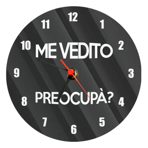 Orologio Vetro Tondo