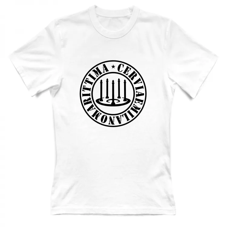 T-Shirt bianca logo CeMM
