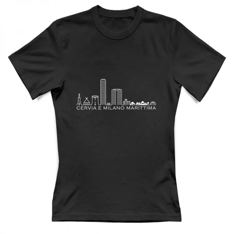 T-Shirt nera skyline CeMM
