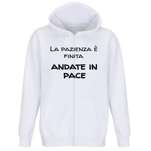 Felpa Premium Cappuccio Zip