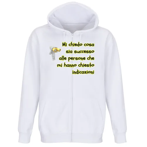 Felpa Premium Cappuccio Zip